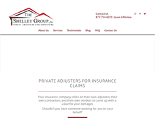 Tablet Screenshot of myprivateadjuster.com